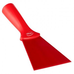 Vikan 40124 Nylon Scraper with Threaded Handle 100 mm Red